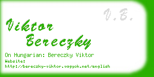 viktor bereczky business card